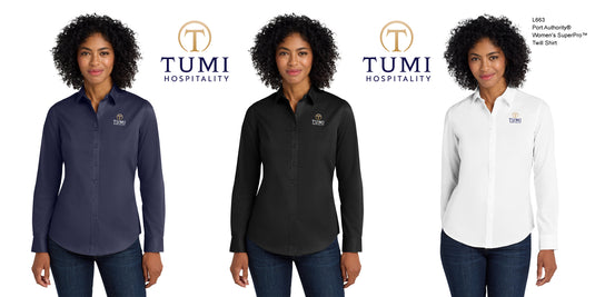 TUMI Hospitality – Port Authority® Women’s SuperPro™ Twill Shirt | L663